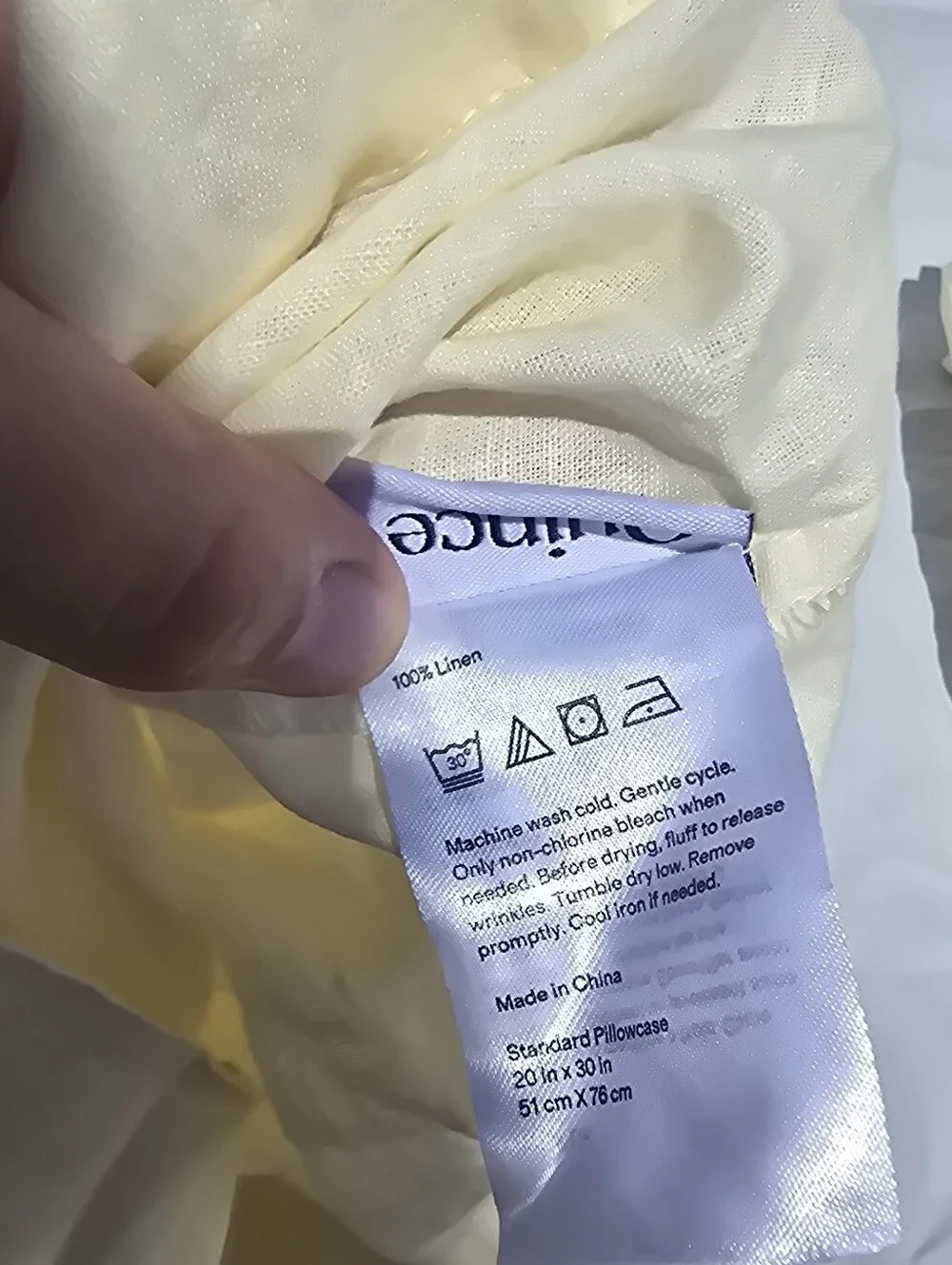 Quince 100% Linen FULL BUTTER yellow Sheet Set 1 Fitted 1 Flat 2 Standard Shams